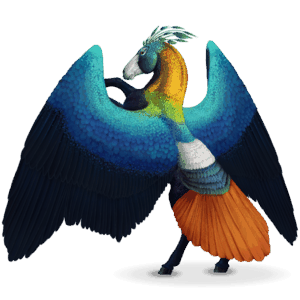 bird wandering horse lophos